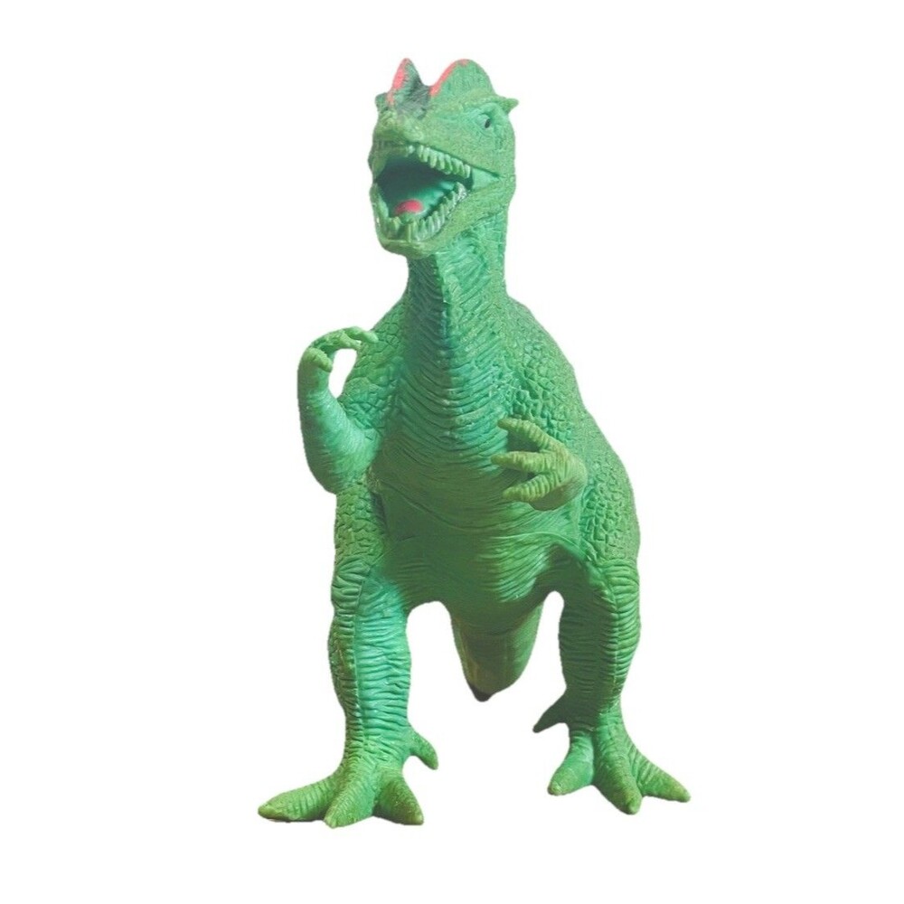 Dinosaur Dilophosaurus Green Toy Action Figures